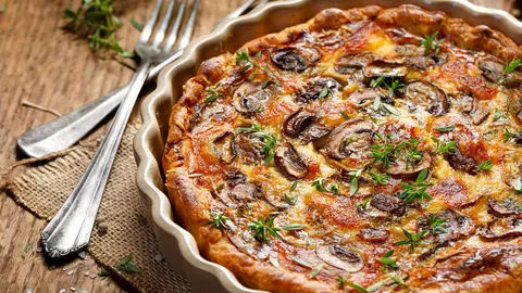 MIAM-MIAM. Quiche de ciuperci