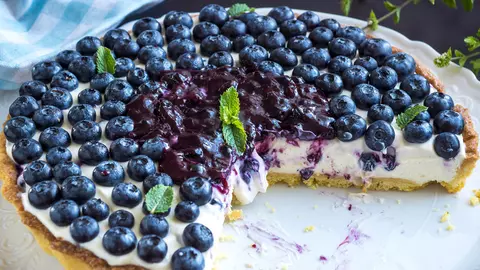 MIAM-MIAM. Tartă cu afine și ricotta