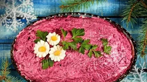 Reţetă pe stil vechi din Basarabia - Hering în blană sau Şuba