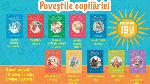 Poveștile copilăriei, colecția care nu trebuie să-ți lipsească din bibliotecă