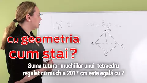 Când la mate dai de greu. Episodul 5: cum rezolvi o problemă de geometrie în spațiu