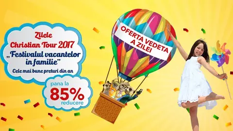 Christian Tour sărbătoreşte 20 ani de la înfiinţare şi dă startul festivalului  vacanţelor cu mii de reduceri de până la 85%!