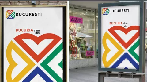 Povestea logo-ului controversat al Bucureștiului! Primăria Capitalei renunță la el, după acuzațiile de plagiat