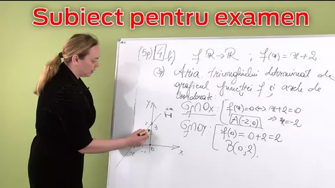 Când la mate dai de greu. Episodul 10: aria triunghiului dat de graficul funcției și axele de coordonate