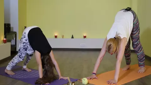 Exerciții yoga pentru copii. Episodul 7: Postura câinelui cu capul în jos