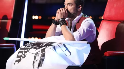 Moment emoționant în culisele emisiunii „Vocea României”! Ce a făcut soția lui Adrian Despot, înainte ca artistul să intre în direct