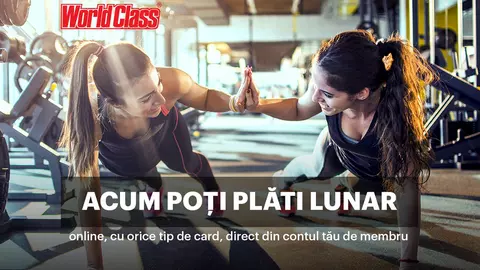 World Class anunță introducerea unei metode inovatoare de plată, pentru prima dată pe piața de sănătate și fitness din România