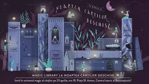 Magic Library la Noaptea Cărților Deschise! Intră în universul magic al cărților!