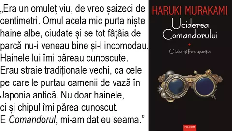 Cartea săptămânii: UCIDEREA COMANDORULUI de Haruki Murakami