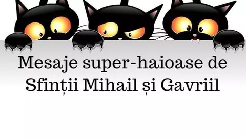 Mesaje super-haioase de Sfinții Mihail și Gavriil