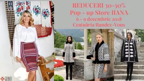 Reduceri între 30 -50%. În an Centenar, IIANA organizează primul Pop –up Shop!