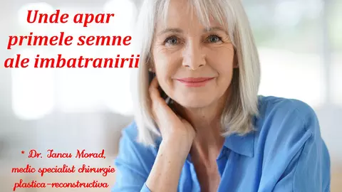 Dr. Iancu Morad, medic specialist chirurgie plastică-reconstructivă, ne spune unde apar primele semne ale îmbătrânirii