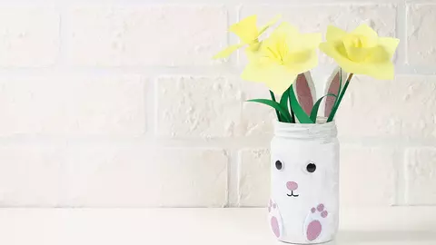 Cum să faci o super-vază-iepuraș? Cea mai frumoasă decorațiune de Paște