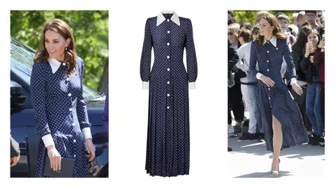 Rochia cu buline purtată de Kate Middleton s-a vândut de pe un site în două ore