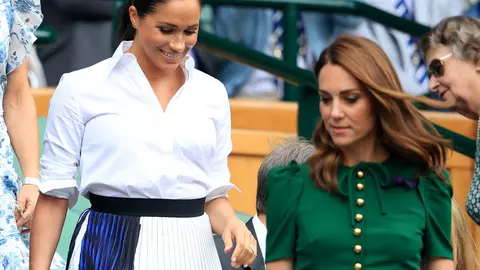Kate Middleton și Meghan Markle, apariție de senzație la meciul dintre Simona Halep și Serena Williams