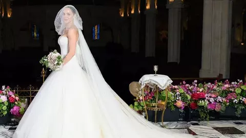 Katharine McPhee, o prințesă din basme la nunta cu muzicianul David Foster