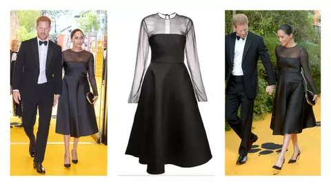 Meghan Markle a ales să poarte o rochie din... material de umbrelă. Nu se șifonează și este impermeabil