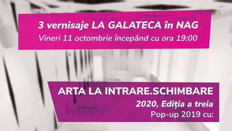 Trei vernisaje, experiențe multimedia și performance la Galateca de NAG