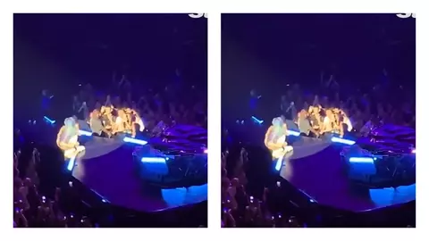 Lady Gaga a fost scăpată din brațe de un fan în timpul unui concert. Diva a căzut printre spectatori și s-a lovit puternic la coloană