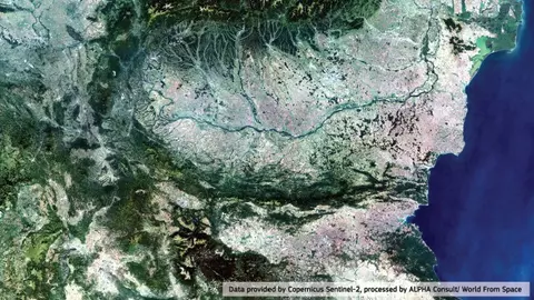 Poză de senzație! România văzută din spațiu