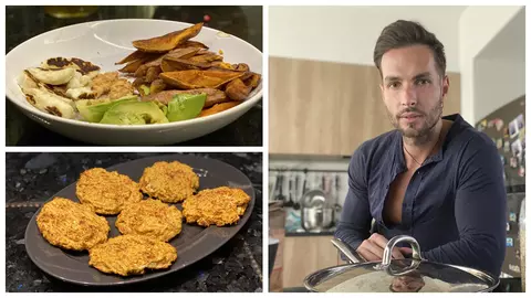 Randi este maestru nu doar în fața microfonului, ci și în bucătărie, cu produse vegane