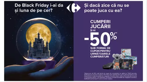 De Black Friday, Carrefour invită toți copiii la joacă și oferă reduceri de 50% la raftul cu jucării