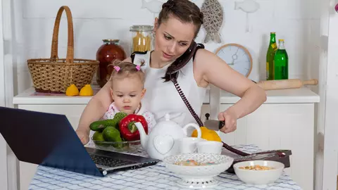 O mamă are doar 17 minute pe zi doar pentru ea