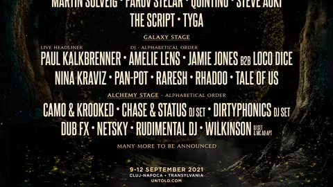 David Guetta, Martin Garrix, Dimitri Vegas & Like Mike, confirmați la UNTOLD 2021. Vezi lista completă a artiștilor care au anunțat deja că vor veni la Cluj