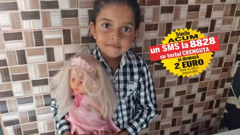 Singura șansă la viață a Crenguței e un tratament de lungă durată. Copila de șase ani are nevoie de 15.000 de lei lunar pentru a învinge cancerul și a supraviețui