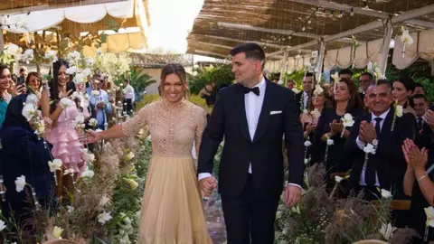 Simona Halep și Toni Iuruc, primele fotografii de la cununia civilă. Iată cine a fost alături de ei în prim-plan