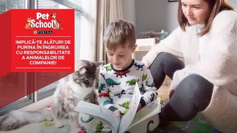 “Animalele de companie sunt ființe vii, nu jucării”, campania de conștientizare prin care copiii învață despre responsabilitatea de a avea un prieten necuvăntator