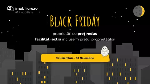 Oferte de Black Friday pe Imobiliare.ro: reducere de 128.000 de euro la achiziția unei vile din nordul Capitalei