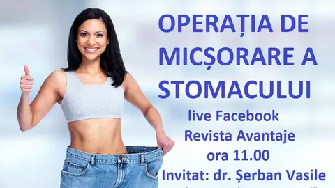 Operația de micșorare a stomacului. Cât slăbești și ce complicații pot apărea