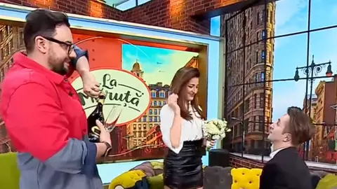 Cerere în căsătorie în emisiunea lui Cătălin Măruță, în direct la TV. Elena Marin a spus DA: „Nu pot să cred”