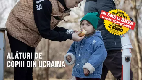 Ringier Foundation România și Libertatea lansează campania umanitară ”Alături de copiii ucraineni”. O donație cât de mică poate salva o viață!