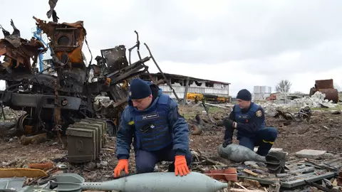 Patron, eroul din Ucraina care descoperă explozivi periculoși