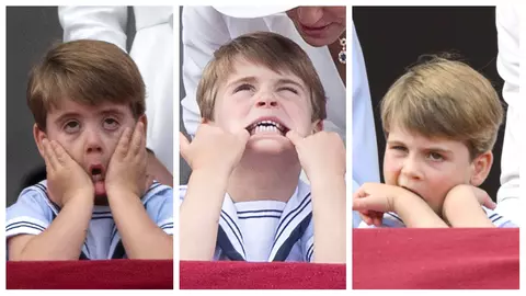 Prințul Louis pe urmele unchiului său, Prințul Harry, campion la strâmbături