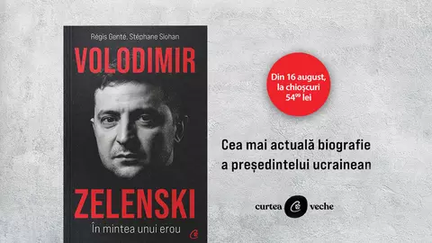 Cea mai nouă biografie a liderului ucrainean Volodimir Zelenski, disponibilă la chioșcurile de ziare