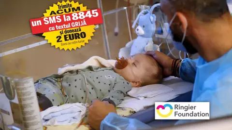 „Grijă pentru nou-născuți”, campanie umanitară a Fundației Ringier pentru achiziționarea unui sistem de livrare a oxidului nitric. În România, mor de două ori mai mulți bebeluși decât în statele europene