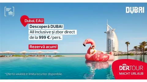 Dubai este destinația ideală pentru vacanța de iarnă. Află cât de puțin te costă o vacanță de 7 zile all inclusive cu zbor inclus!