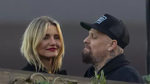Cameron Diaz și Benji Madden, imagini rare alături de fiica Raddix, în vârstă de 3 ani