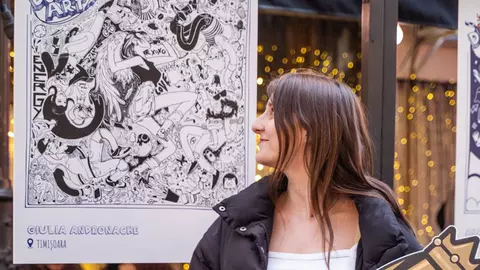 Giulia Andronache este câștigătoarea Red Bull Doodle Art și reprezintă România în finala globală