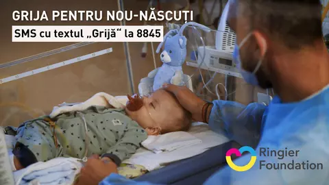 „Grijă pentru nou-născuți”, campanie umanitară a Fundației Ringier pentru achiziționarea unui sistem de livrare a oxidului nitric. Artiști români și străini vor urca pe scena Ateneului Român într-un eveniment caritabil al cărui profit va ajunge la bebelușii suferinzi