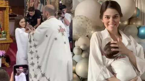 Theo Rose și-a botezatul băiețelul. Cine a fost nașa lui Sasha Ioan: „Așa au hotărât cele două bunici”