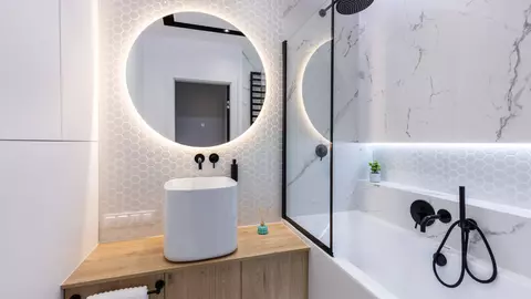 Cum să mărești vizual o baie mică