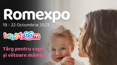 Ediţia de toamnă a Baby Boom Show – unicul târg pentru viitoare mămici şi copii- începe joi, 19 octombrie, la Romexpo, Pavilion A