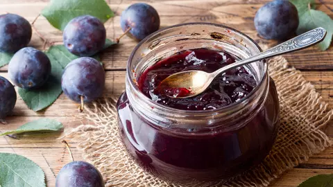 Gem de prune fără zahăr