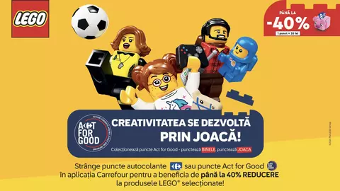 Dezvoltă-ți creativitatea prin joacă alături de Carrefour și LEGO®