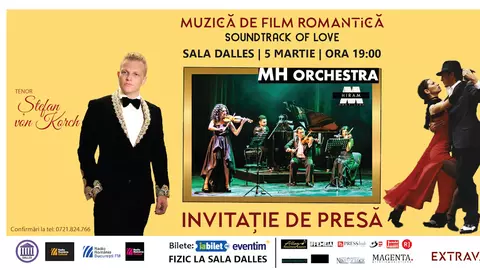 Din 5 martie, poveştile pe portativ se spun la SALA DALLES, în concertele MUSICAL EXTRAVAGANZA