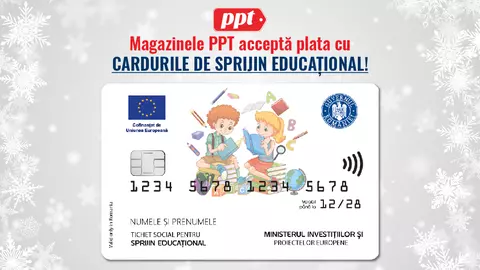 Retailerul românesc Prețuri Pentru Tine SRL acceptă plata cu Cardurile Educaționale